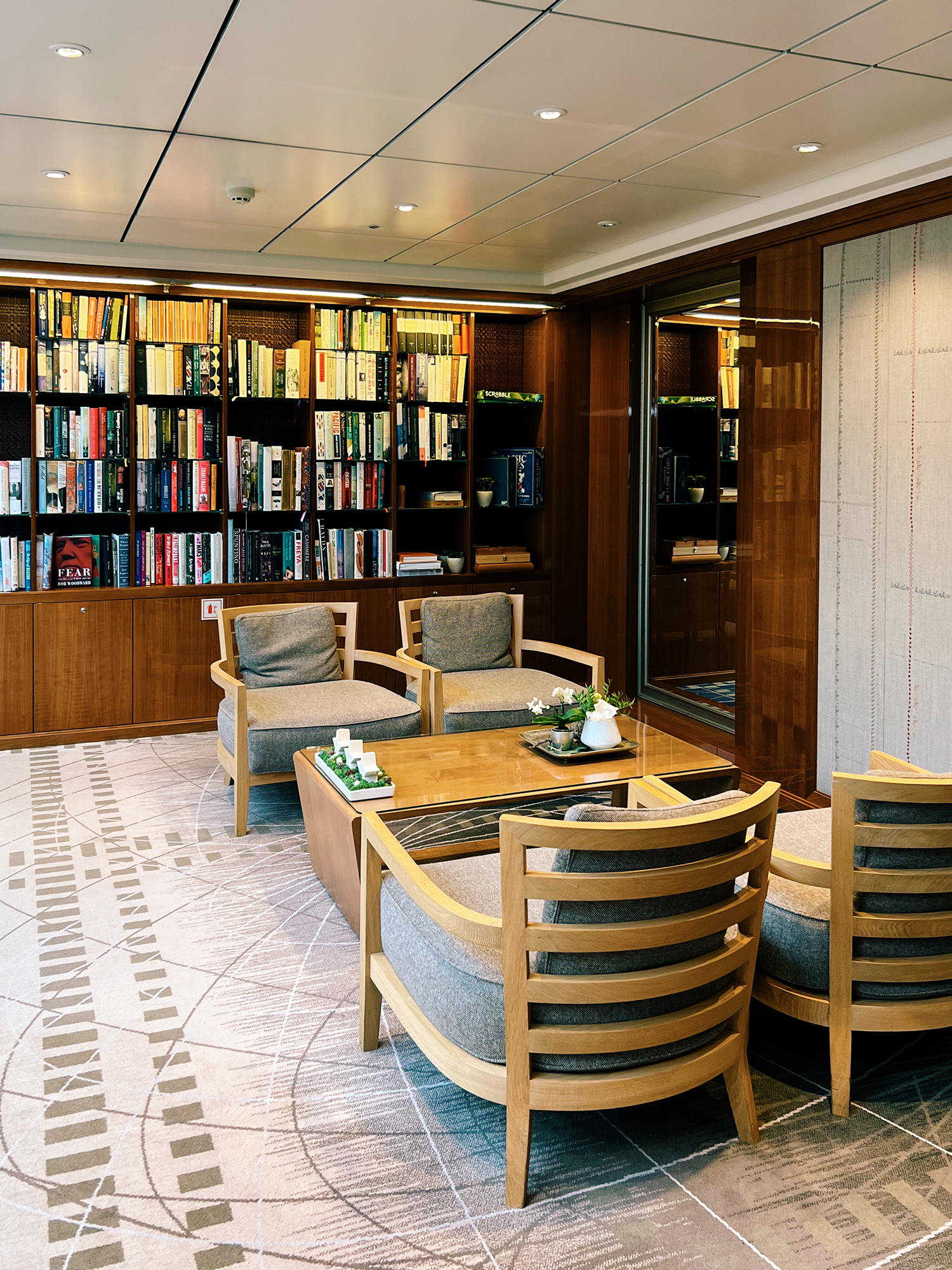 Library in Viking River Cruise